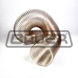 MANGUERA DE POLIURETANO TRANSPARENTE CON ESPIRAL COBRE PARA VACIO