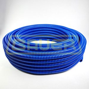 MANGUERA DE PVC LIVIANA CORRUGADA AZUL SUCCION / DESCARGA DE AGUA